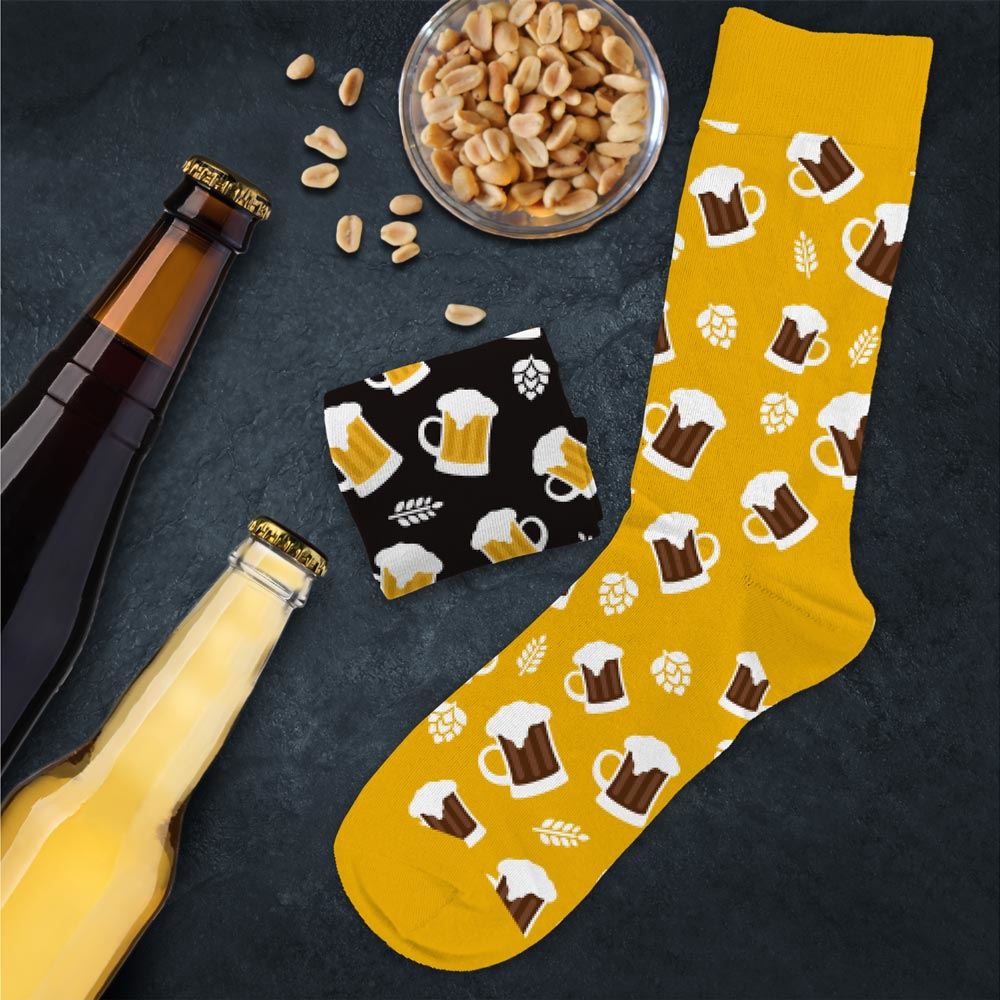Chaussettes bières blonde/brune