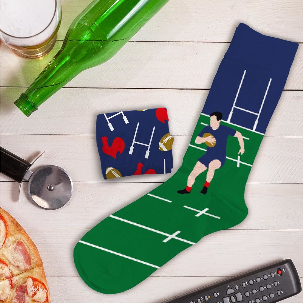 Chaussette duo passion rugby