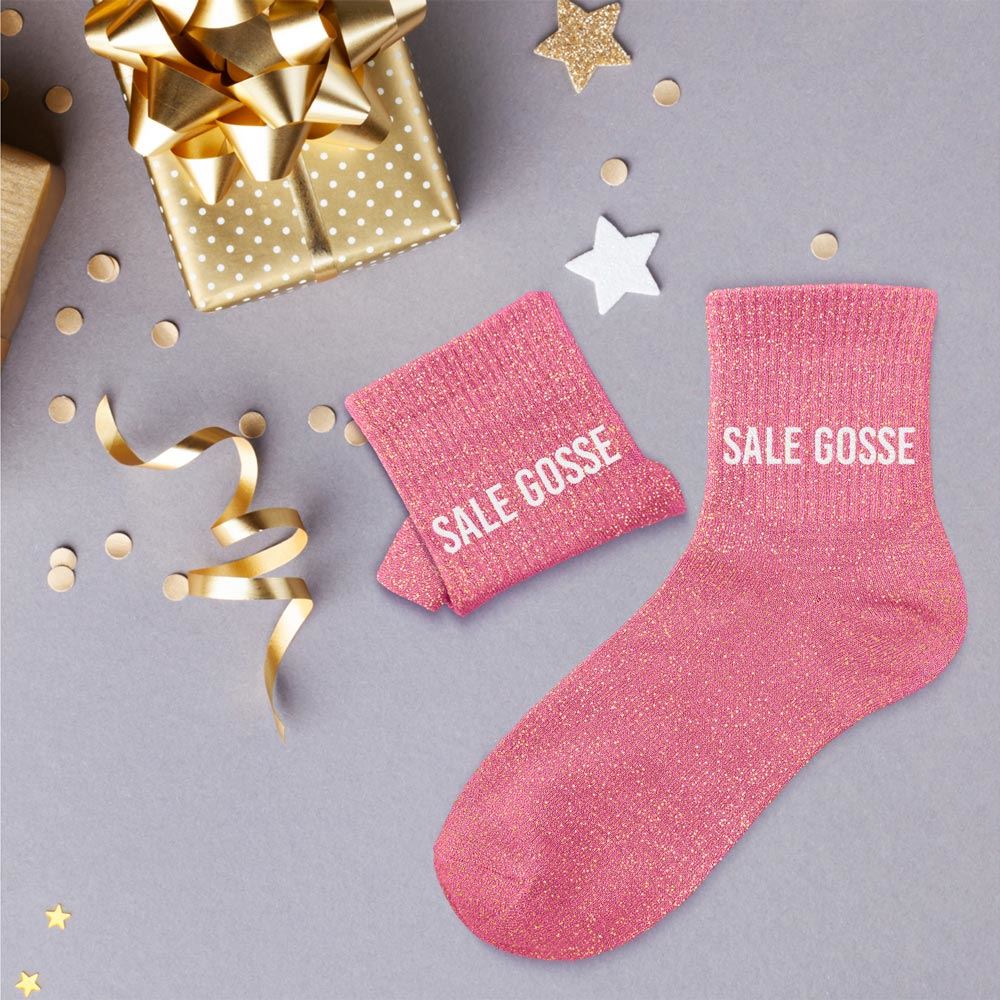 Chaussettes paillettes sale gosse