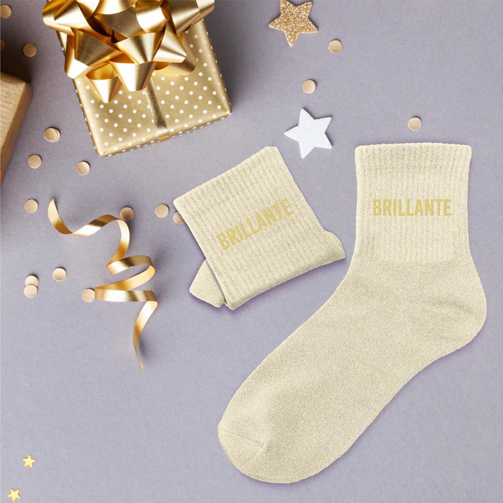 Chaussettes paillettes brillante