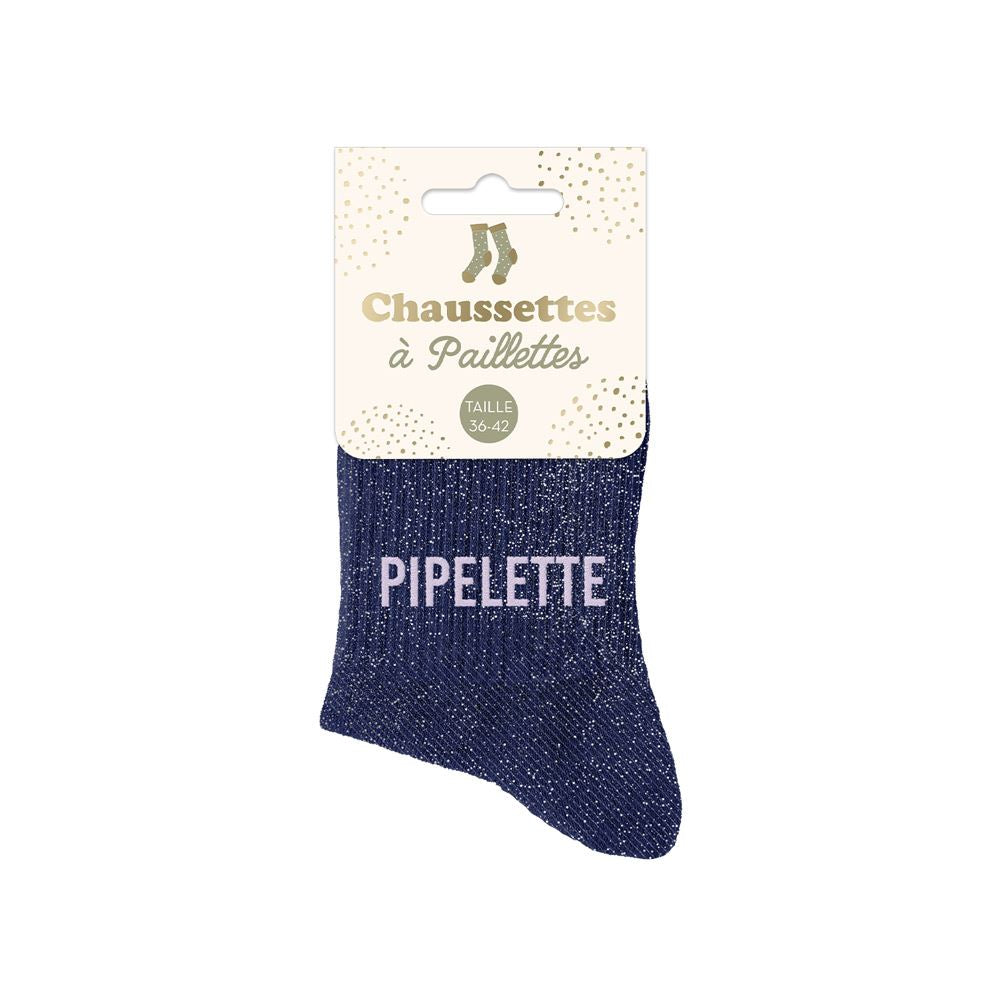 Chaussettes paillettes pipelette