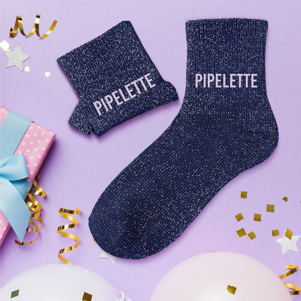 Chaussettes paillettes pipelette