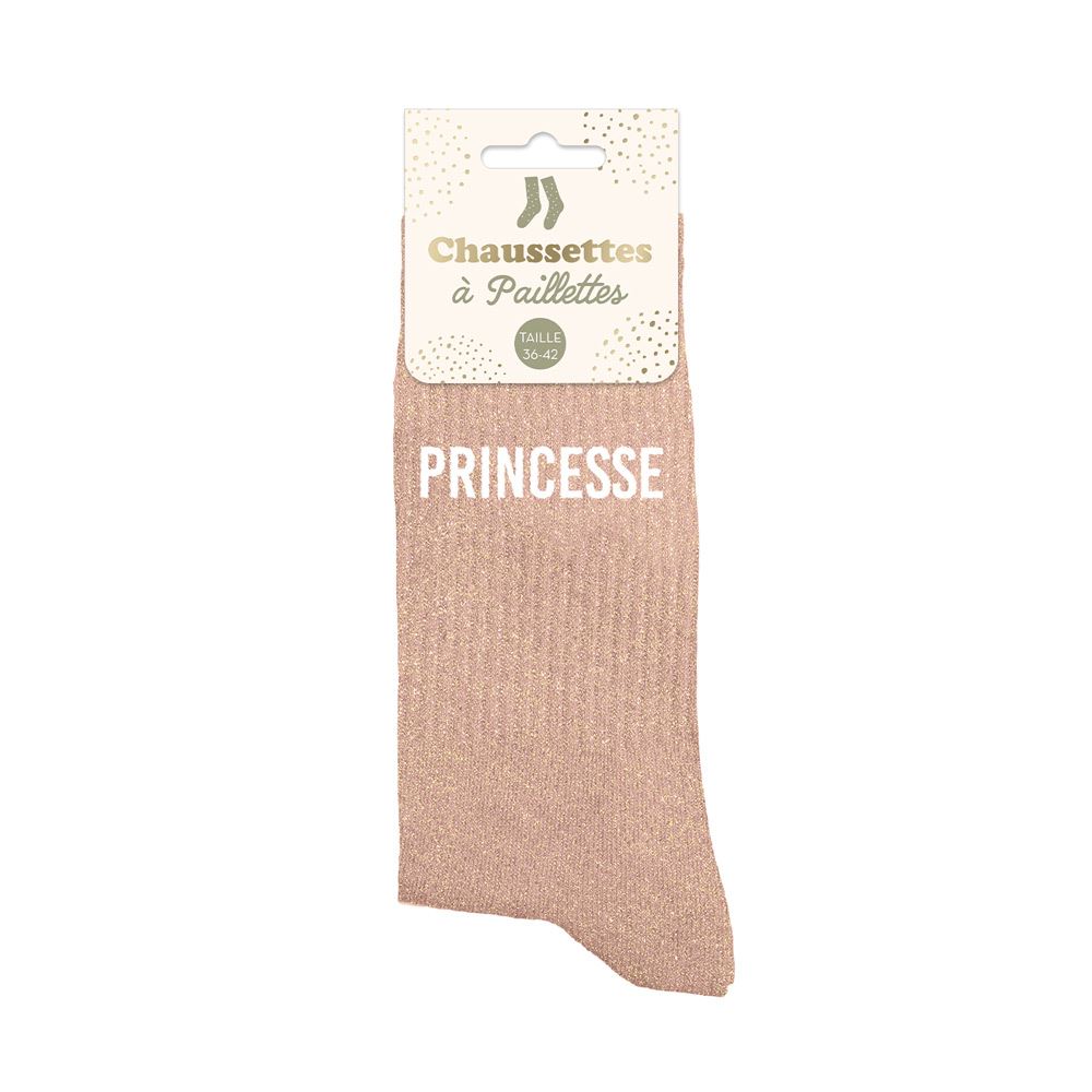 Chaussettes paillettes princesse