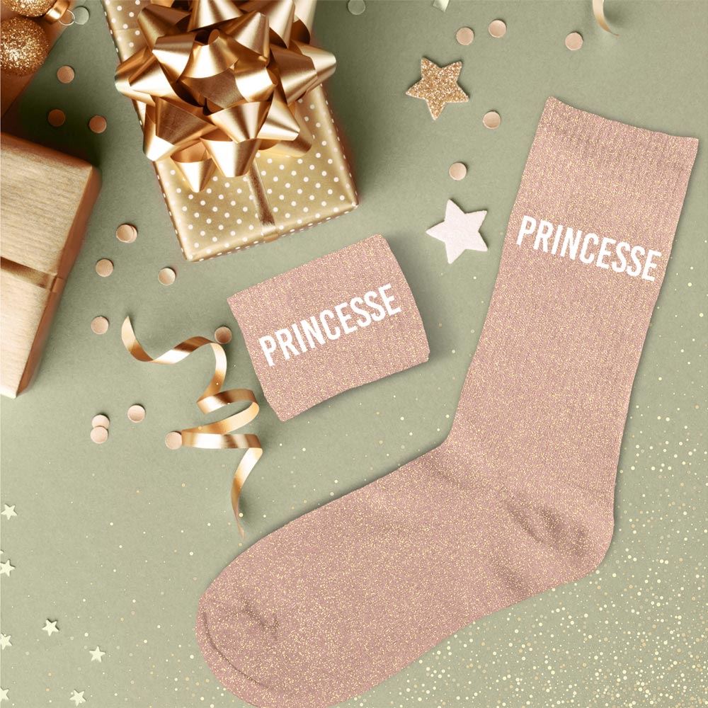 Chaussettes paillettes princesse