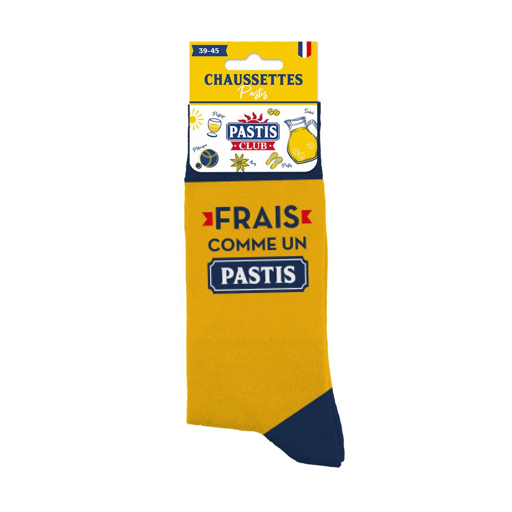 Chaussettes "frais comme un pastis"