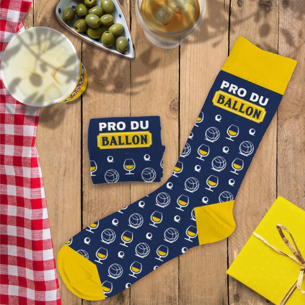 Chaussettes "pro du ballon" pastis