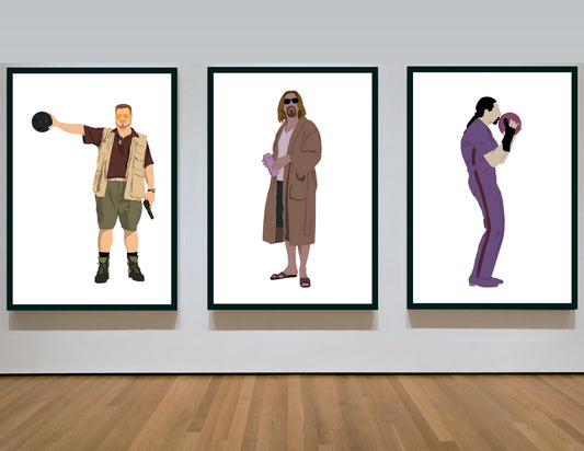Lot de 3 affiches The big Lebowski