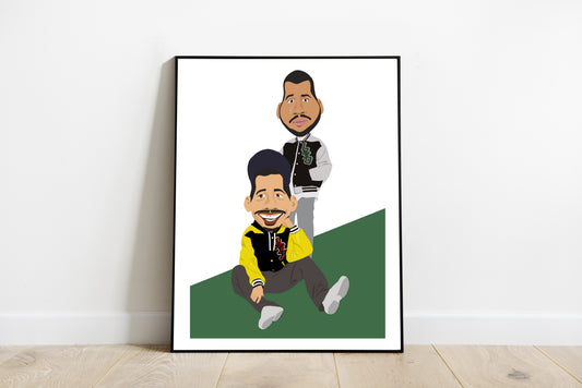 Caricature BigFlo et Oli