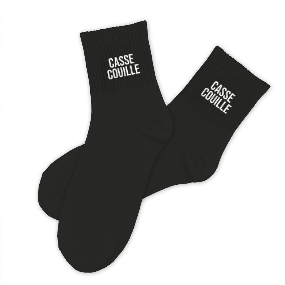 Chaussettes noires casse couilles homme