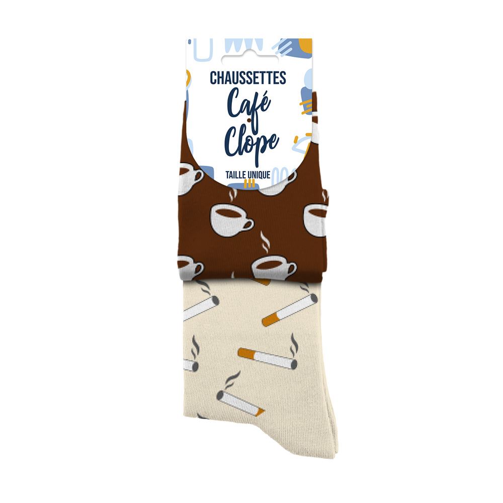 Chaussettes cafe/clope