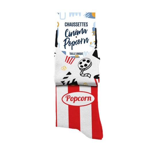 Chaussette duo cine popcorn