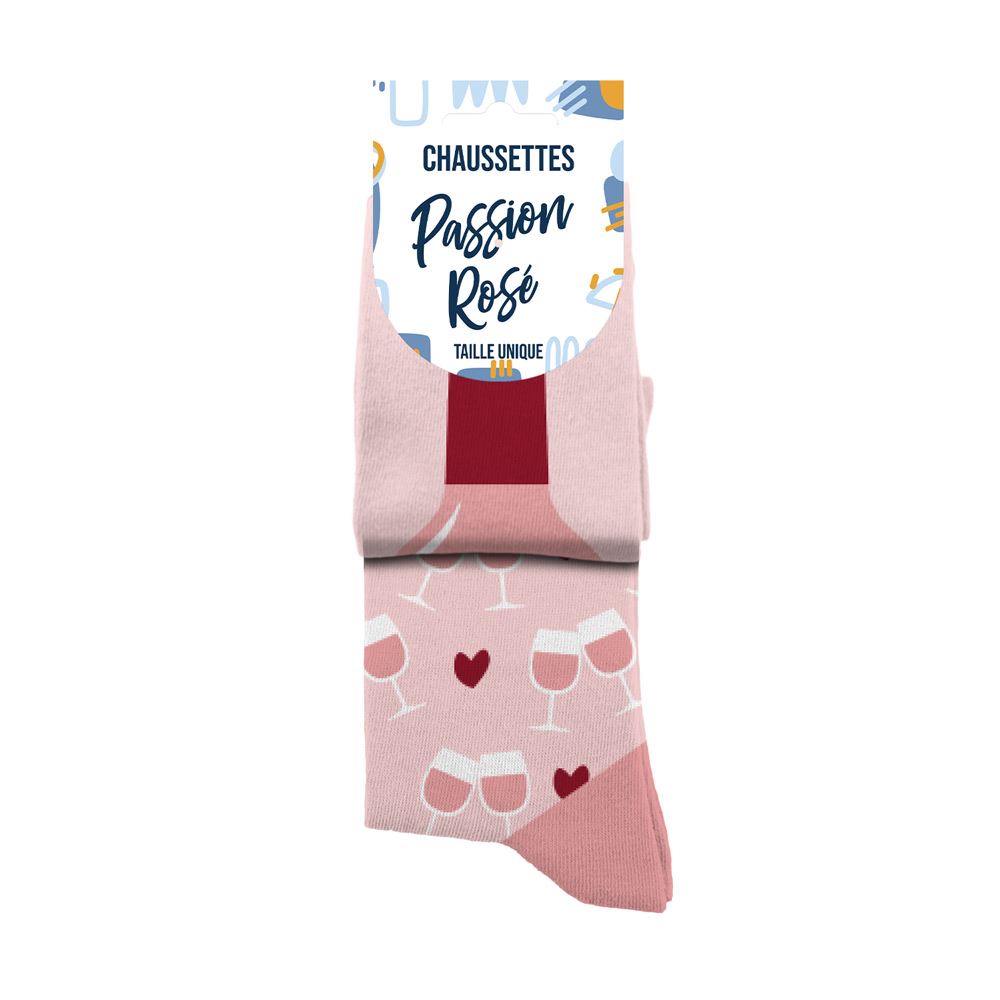 Chaussette duo passion rosé