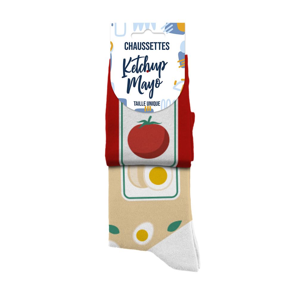 Chaussettes ketchup/mayo