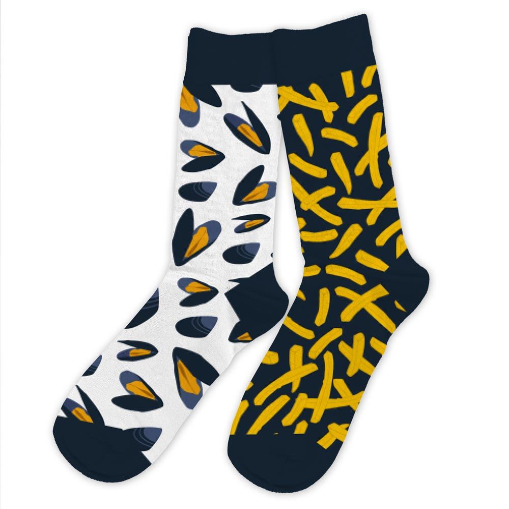 Chaussettes moules/frites