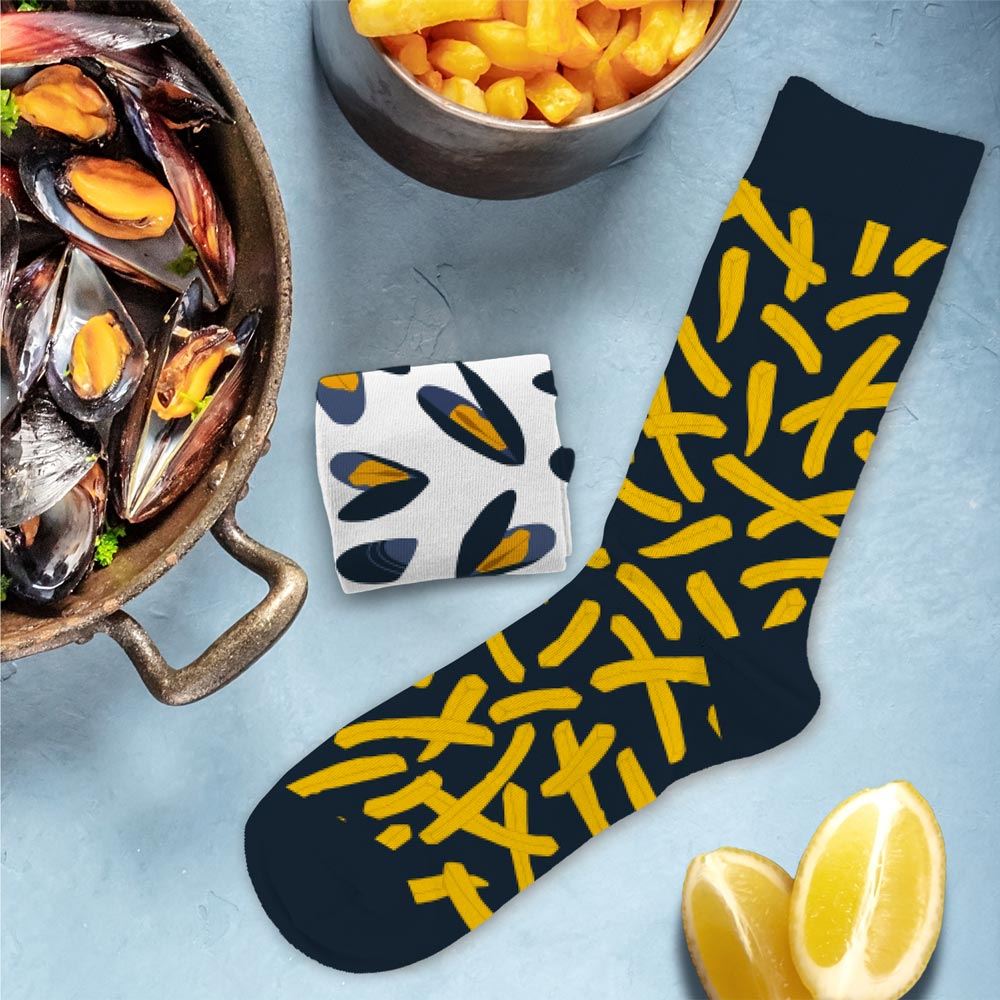 Chaussettes moules/frites