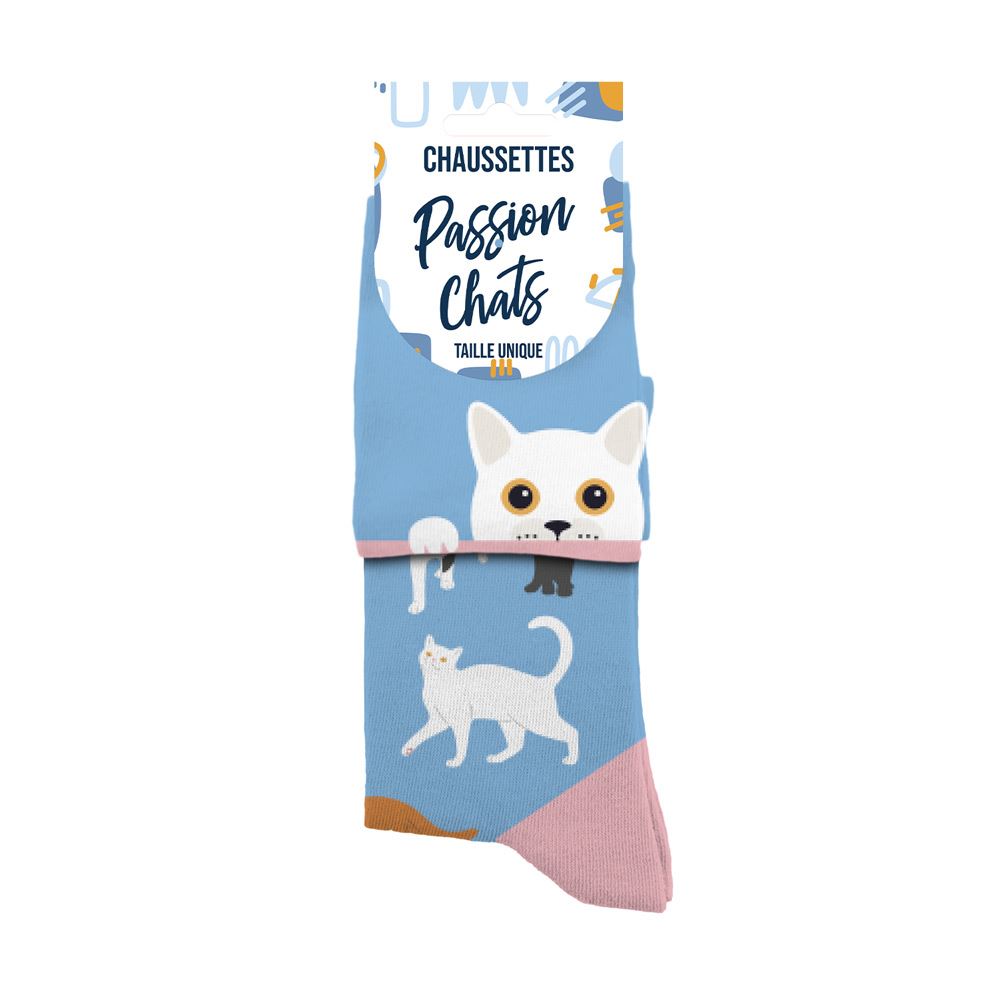 Chaussette duo passion chats