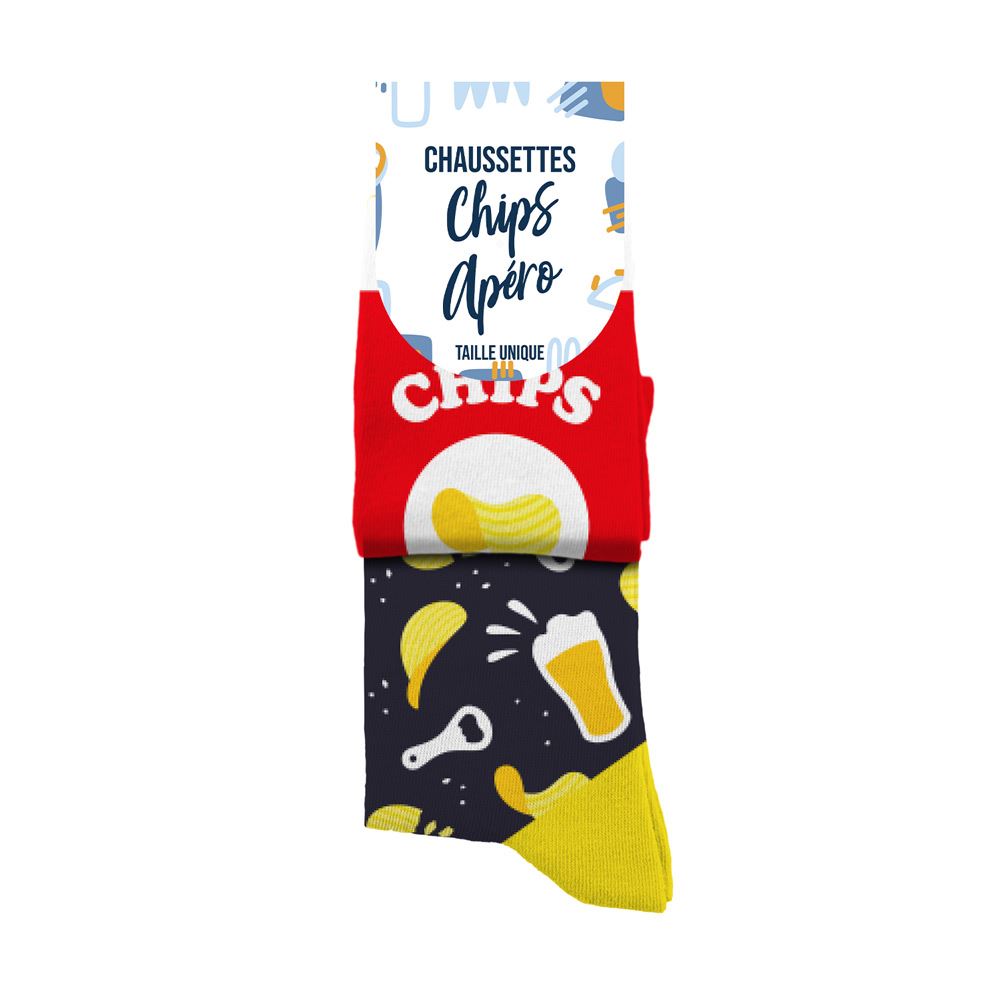 Chaussette duo chips apero