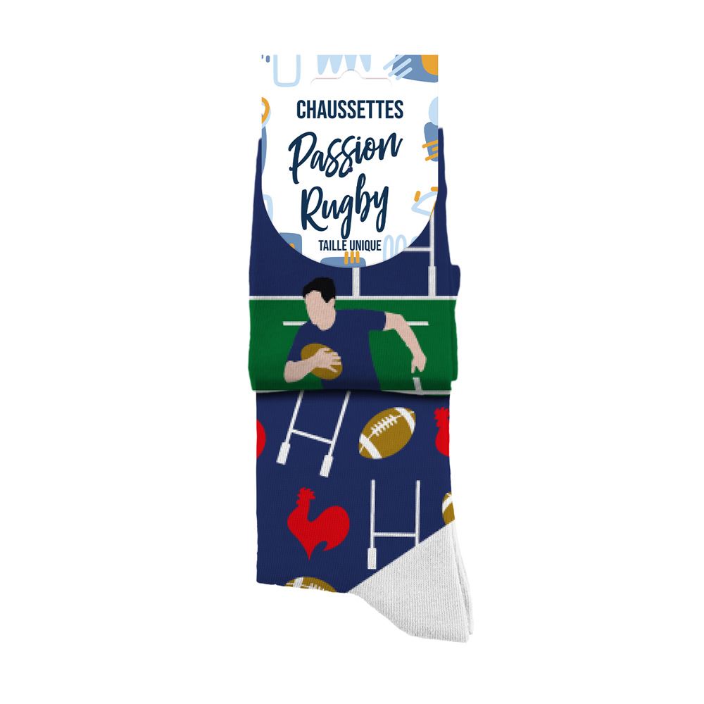 Chaussette duo passion rugby