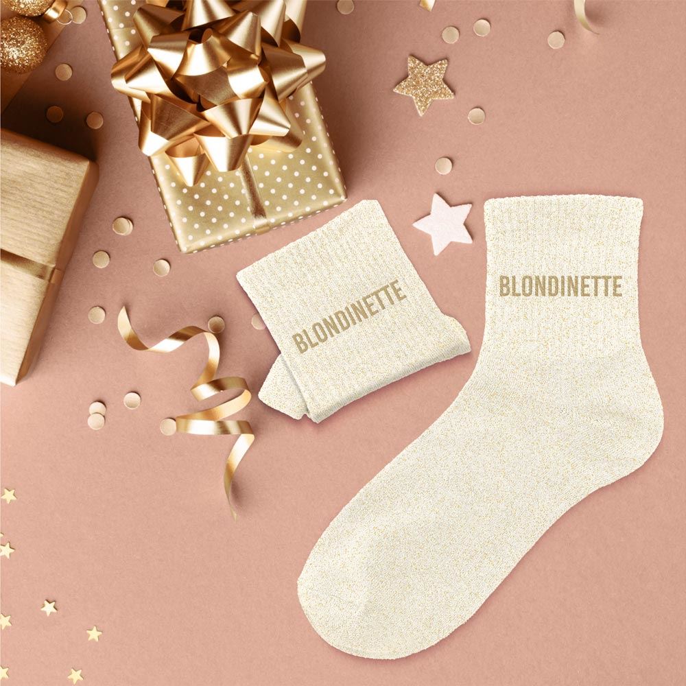 Chaussettes paillettes Blondinette