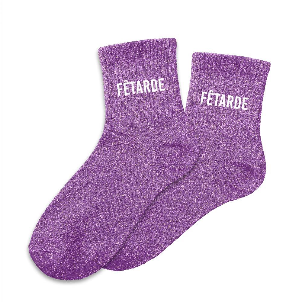 Chaussettes paillettes fêtarde