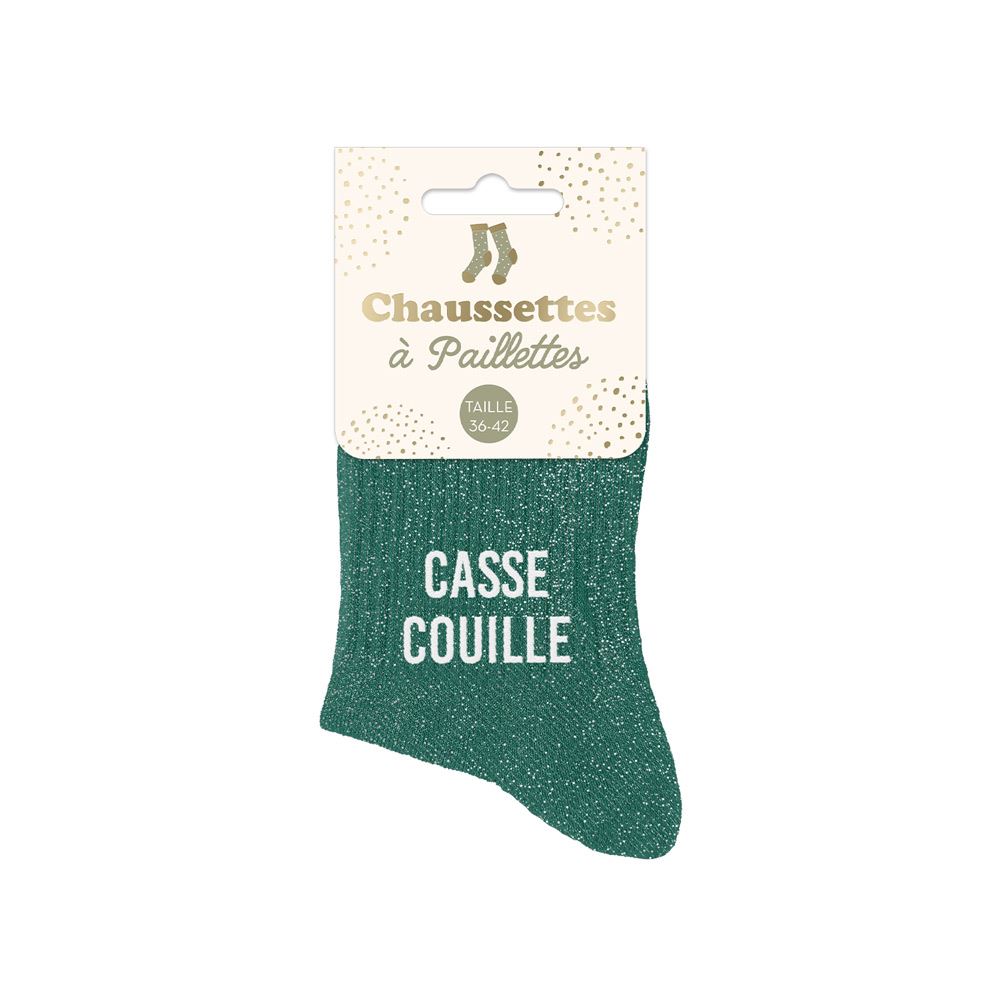 Chaussettes paillettes Casse-couille