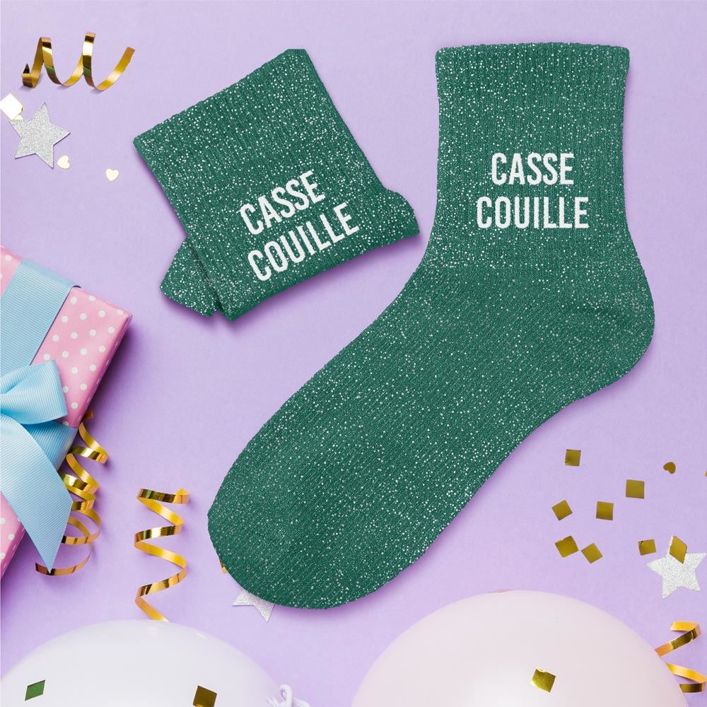 Chaussettes paillettes Casse-couille