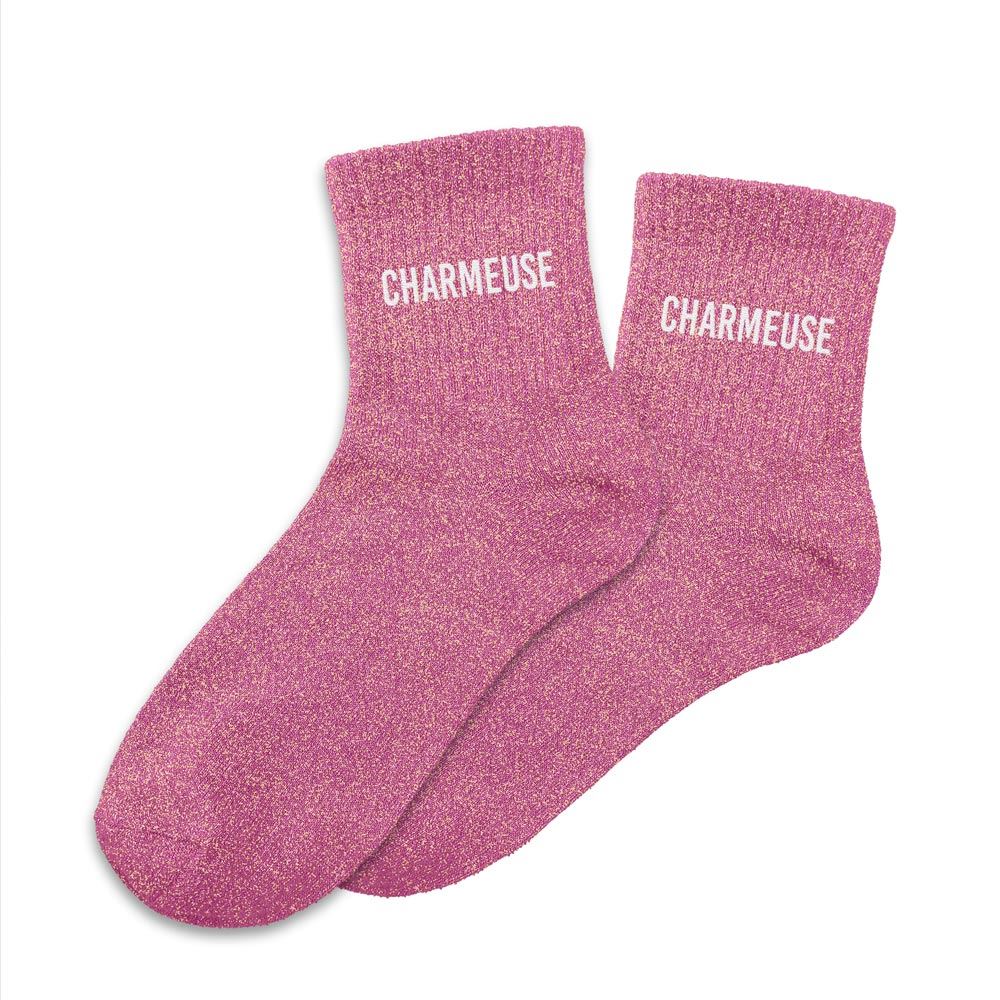 Chaussettes paillettes charmeuse