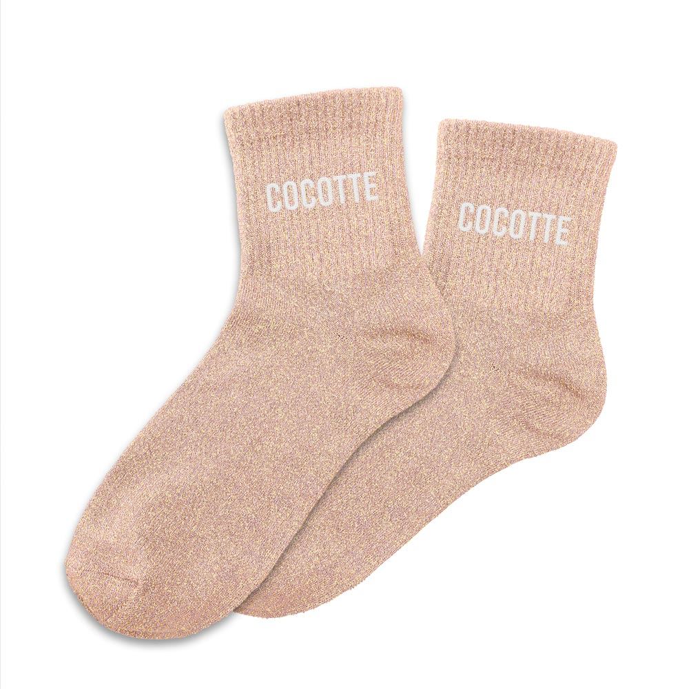 Chaussettes paillettes cocotte