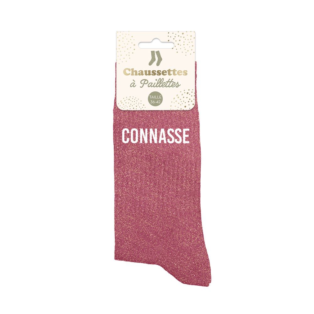 Chaussettes paillettes connasse