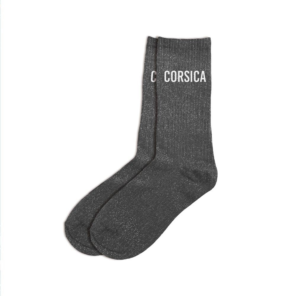 Chaussettes paillettes corsica noir