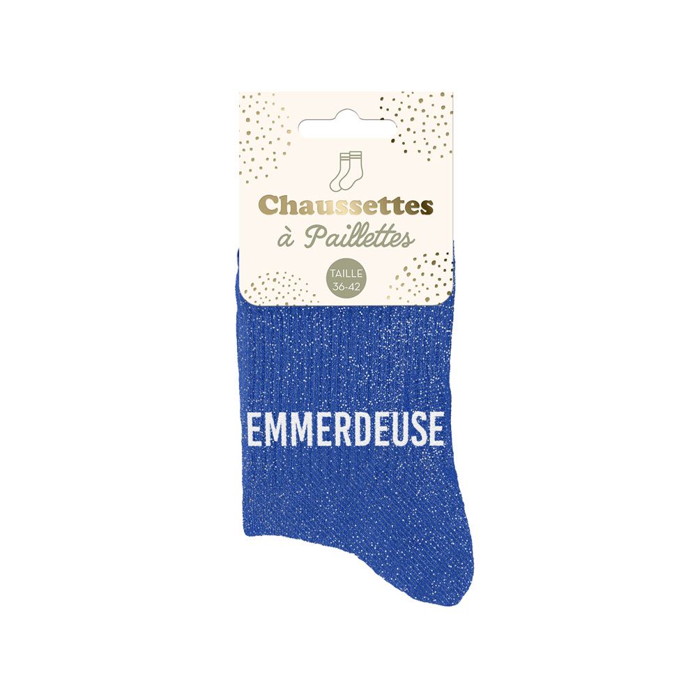 Chaussettes paillettes Emmerdeuse