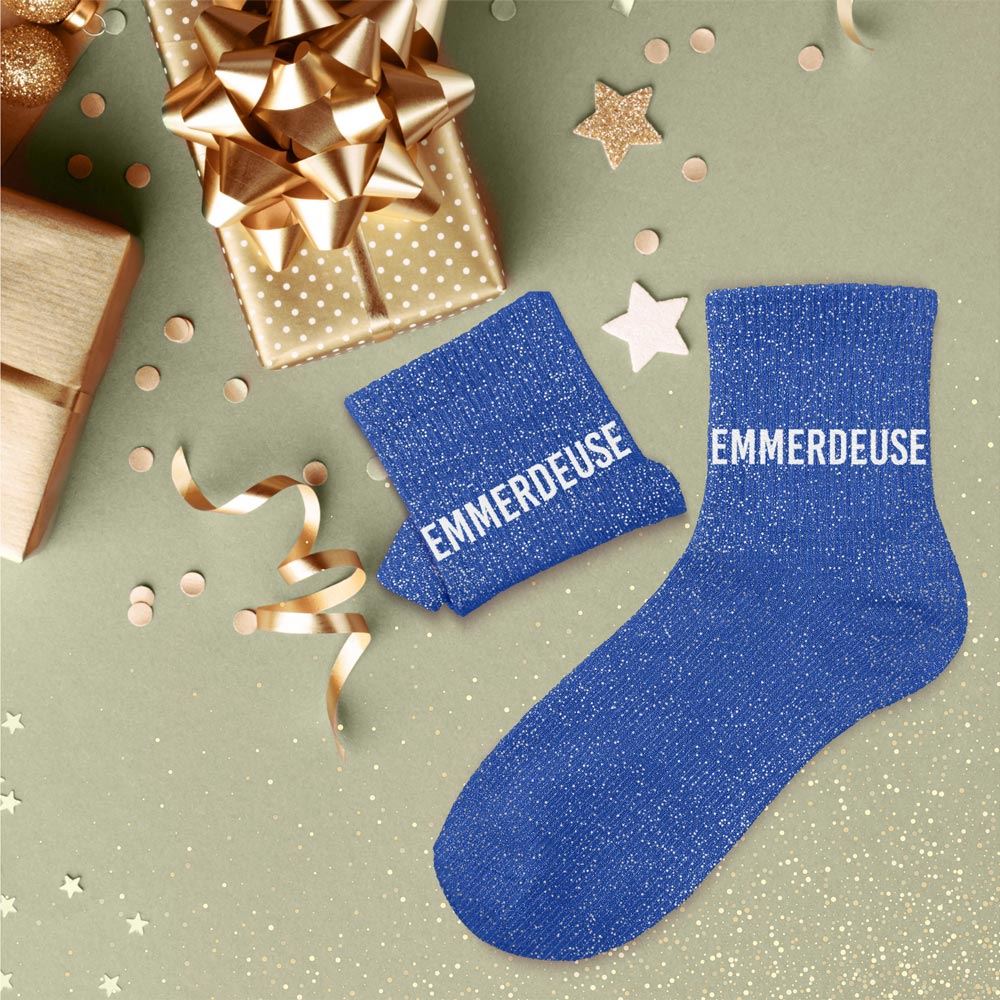 Chaussettes paillettes Emmerdeuse
