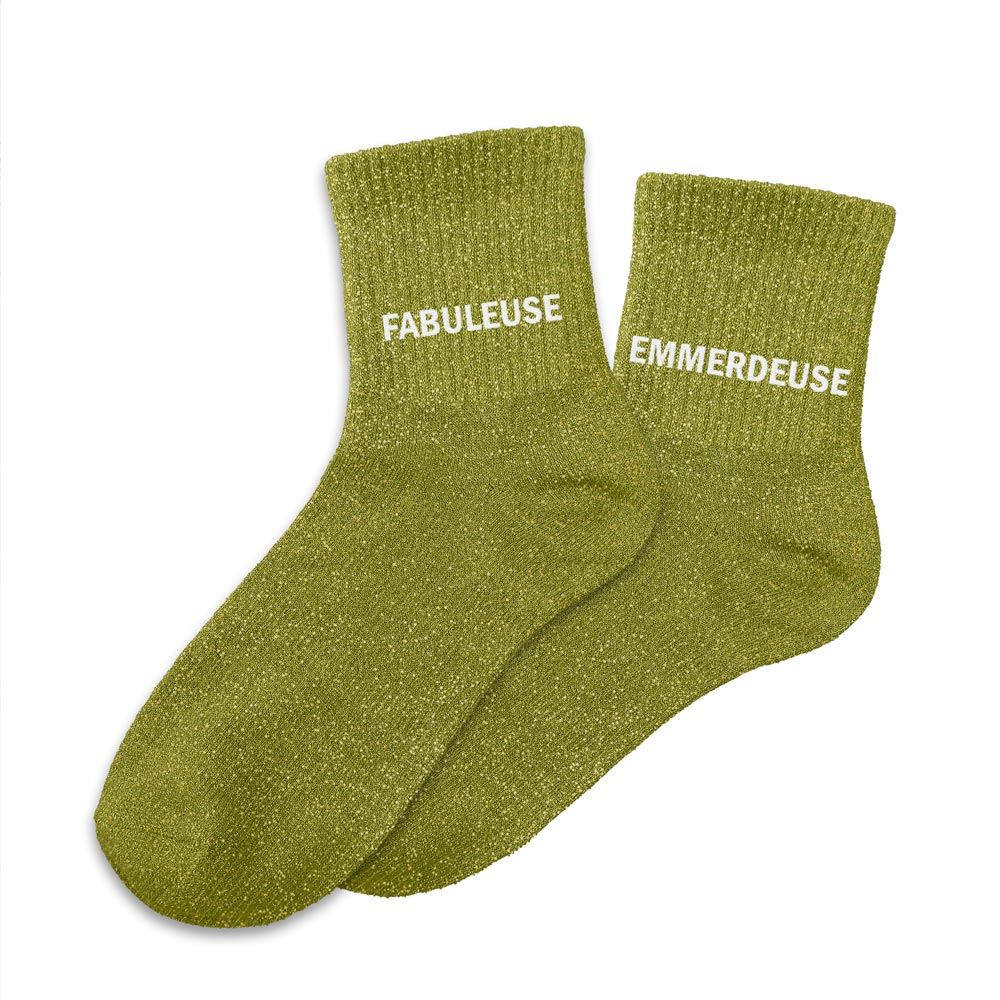 Chaussettes paillettes duo fabuleuse emmerdeuse