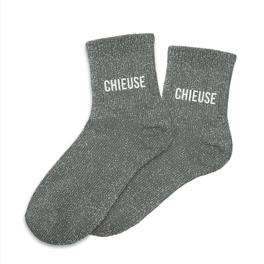 Chaussettes paillettes chieuse