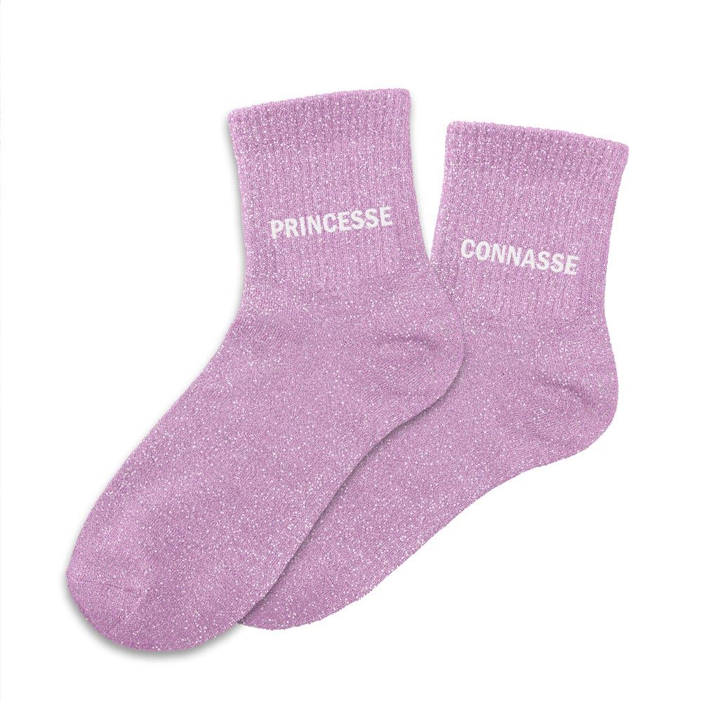 Chaussettes paillettes duo princesse connasse
