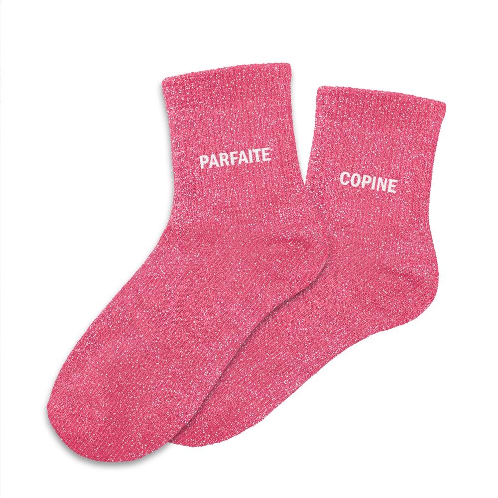 Chaussettes paillettes duo parfaite copine