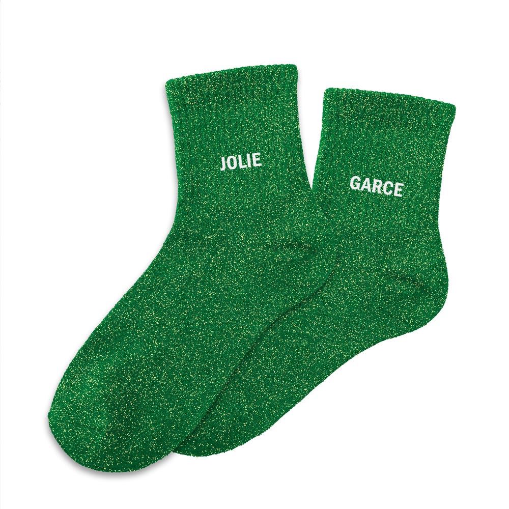 Chaussettes paillettes duo jolie garce