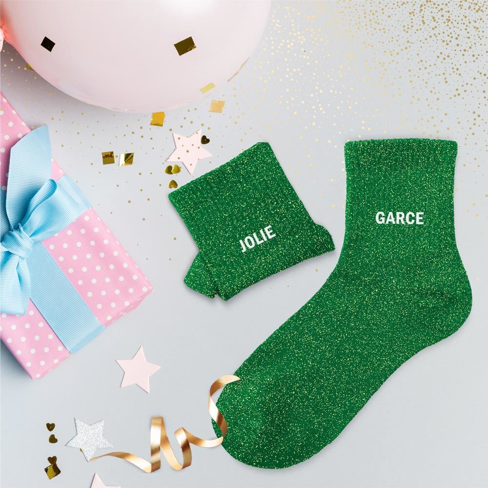 Chaussettes paillettes duo jolie garce