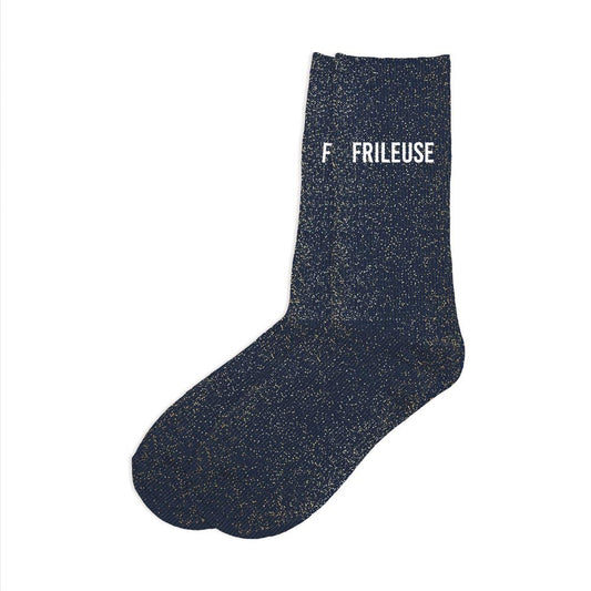 Chaussettes paillettes frileuse
