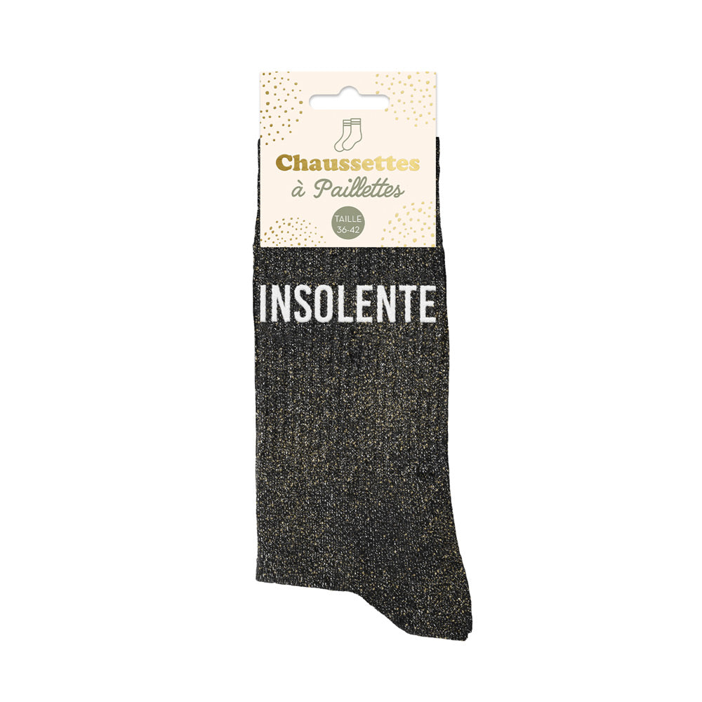 Chaussettes paillettes Insolente