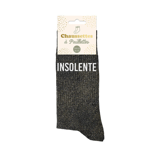 Chaussettes paillettes Insolente