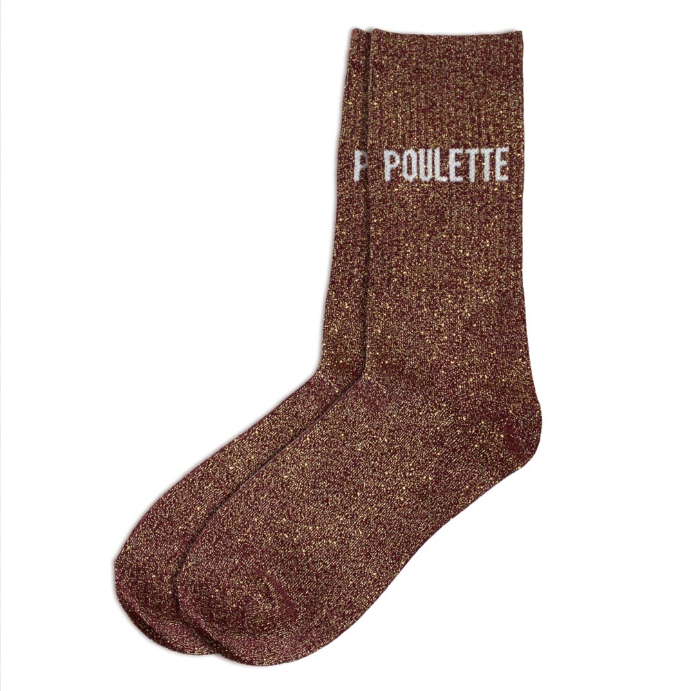Chaussettes paillettes Poulette