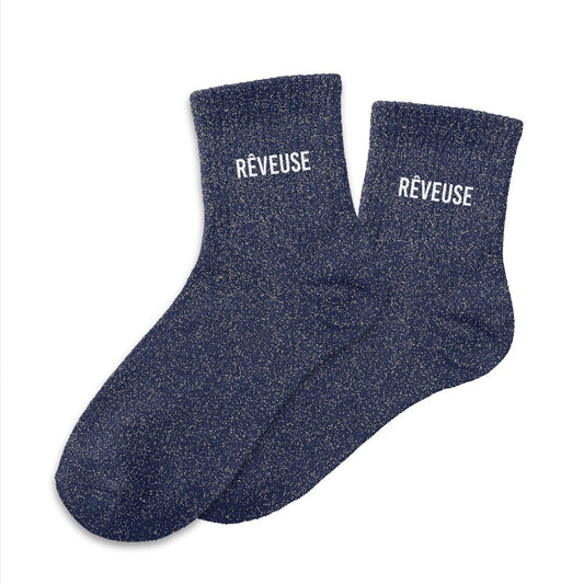 Chaussettes paillettes rêveuse