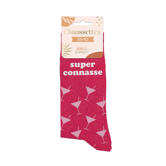 Chaussettes paillettes super connasse