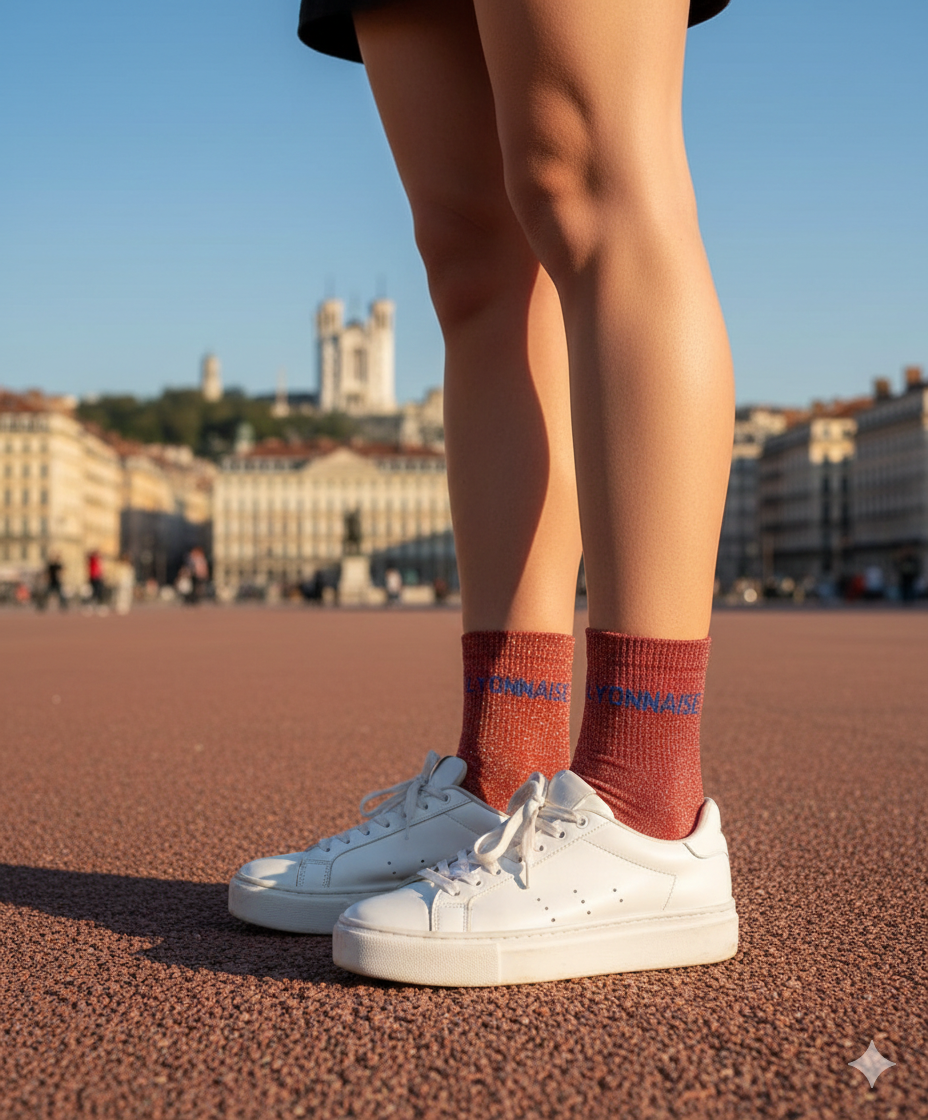 Chaussettes paillettes Lyonnaise