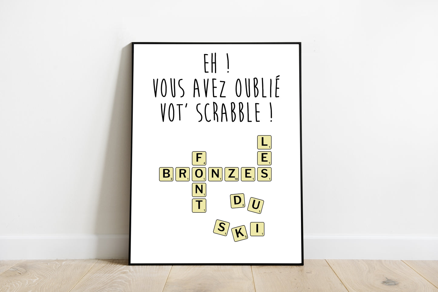 Les bronzés font du ski - Le scrabble