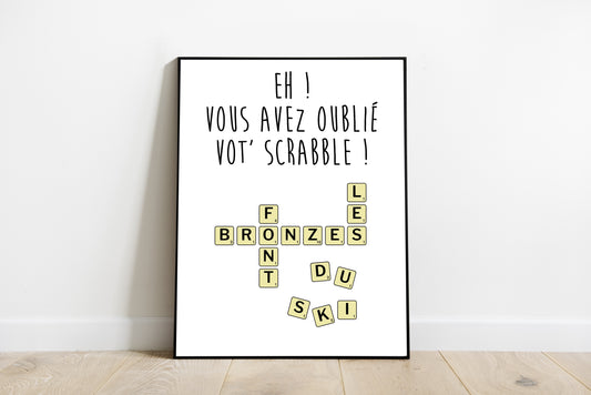 Les bronzés font du ski - Le scrabble